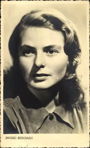 Ak Schauspielerin Ingrid Bergman, Portrait