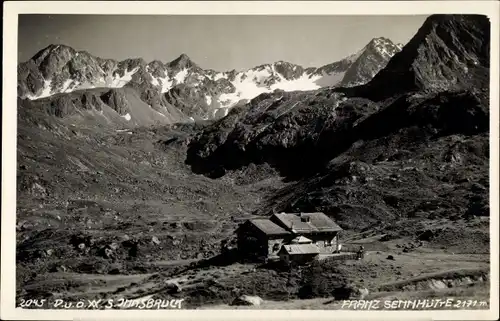 Ak Stubai in Tirol, Franz Sennhütte