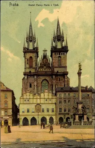 Ak Praha Prag Tschechien, Kostel Panny Marie v Tyne