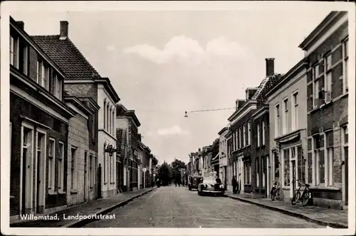 Ak Willemstad Nordbrabant Niederlande, Landpoortstraat