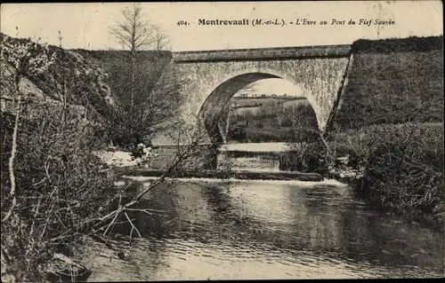 Ak Montrevault Maine et Loire, L'Evre au Pont du Fief Sauvin