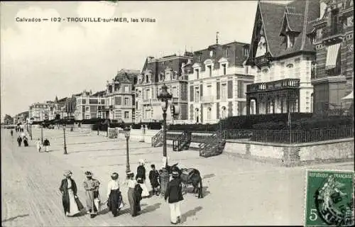 Ak Trouville sur Mer Calvados, Les Villas