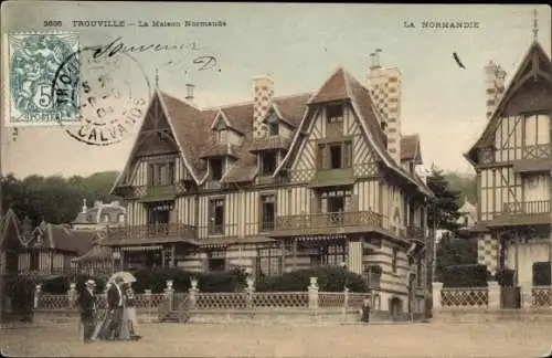 Ak Trouville Calvados, La Maison Normande