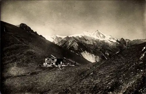 Ak Matrei in Tirol, Kaisertörl Haus, Großglockner