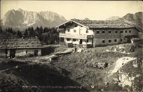 Ak Tirol in Österreich, Berggasthaus, Kaisergebirge, Fellhorn