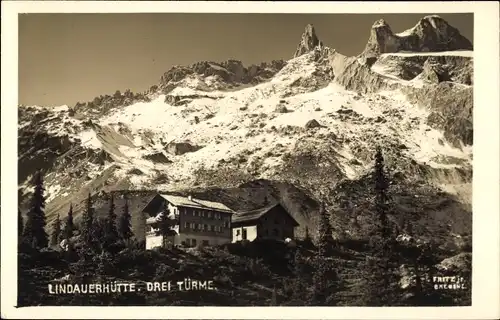 Ak Tschagguns in Vorarlberg, Lindauer Hütte