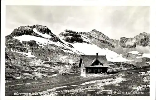 Ak Vorarlberg Österreich, Blick auf die Göppingerhütte 