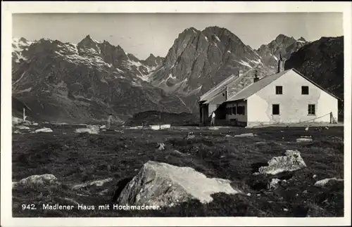 Ak Partenen Gaschurn in Vorarlberg, Madlener Haus, Hochmaderer