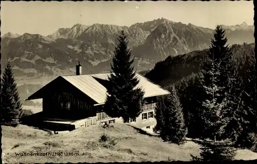 Ak Fischen im Allgäu Schwaben, Berggasthaus Wannenkopfhütte