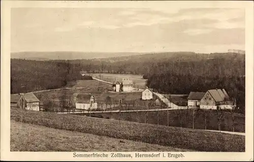 Ak Hermsdorf im Osterzgebirge, Zollhaus