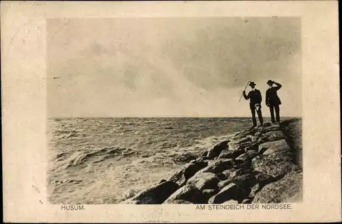 Ak Husum in Nordfriesland, Steindeich