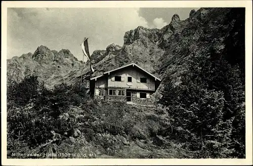 Ak Mittenwald in Oberbayern, Mittenwalder Hütte