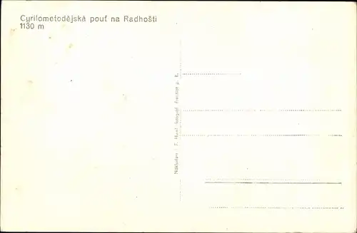 Ak Radhošť Radhoscht Region Pardubice, Cyrilometodejska pout