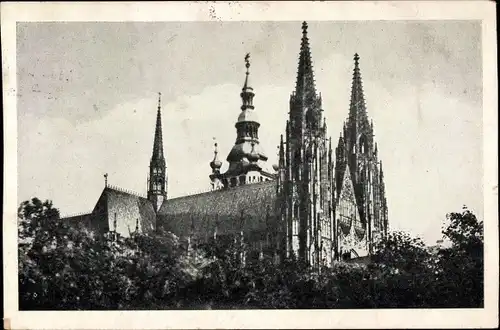 Ak Praha Prag Tschechien, St. Veitsdom