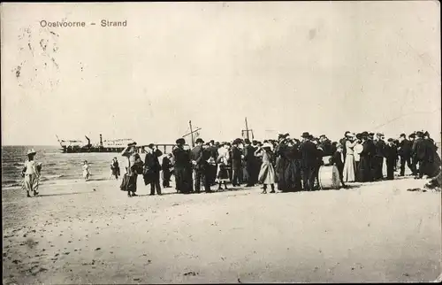 Ak Oostvoorne aan Zee Südholland, Strand