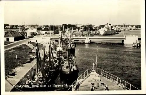 Ak Den Helder Nordholland Niederlande, Brug naar de Nieuwe Haven