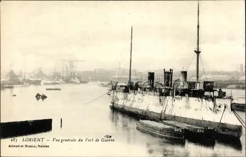 Ak Lorient Morbihan, Vue generale de Port de Guerre