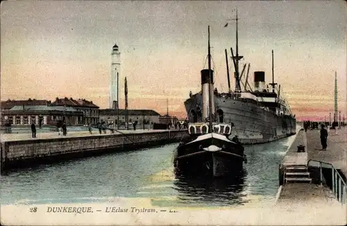Ak Dunkerque Dünkirchen Nord, L'Ecluse Trystram