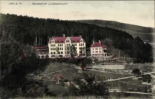 Ak Lohr am Main Unterfranken, Sanatorium Luitpoldheim