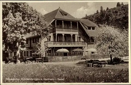 Ak Hardheim im Odenwald Baden, Restauration Wohlfahrtsmühle