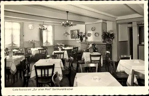 Ak Brackel Dortmund im Ruhrgebiet, Cafe Restaurant Zur alten Post
