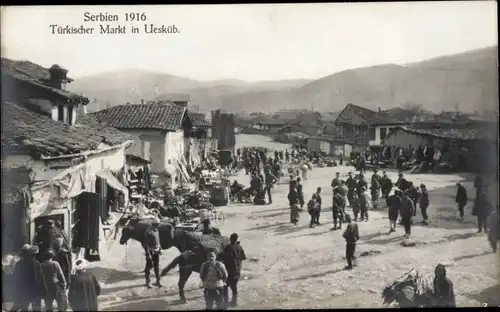 Ak Skopje Üsküb Mazedonien, Türkischer Markt im Ort