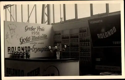 Foto Ak Vermouth Rolando, Rolando Erzeugnisse, Großer Preis 1951, Goldmedaille