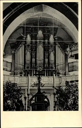 Ak Laubach in Hessen, Alte Barockorgel in der Kirche