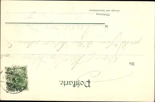 Künstler Litho Schutzengel wacht über zwei Kinder auf einem Steg