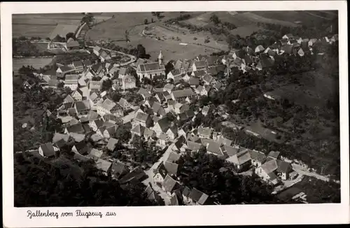 Ak Ballenberg Ravenstein Baden Württemberg, Totalansicht der Ortschaft, Fliegeraufnahme