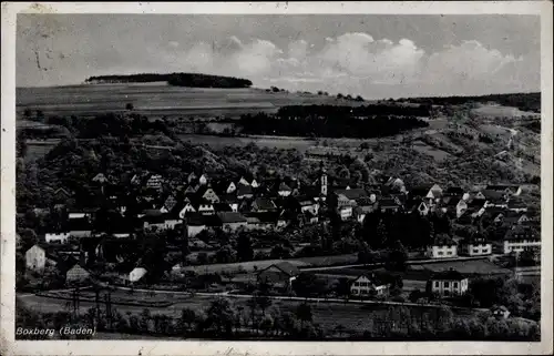 Ak Boxberg in Baden, Totalansicht der Ortschaft