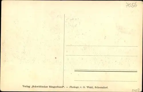 Ak Schnait Weinstadt in Württemberg, Silcher Museum, Innenansicht