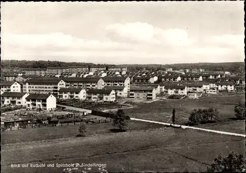 Ak Sindelfingen Baden Württemberg, Blick auf Rotbühl und Spitzholz, Wohnsiedlungen