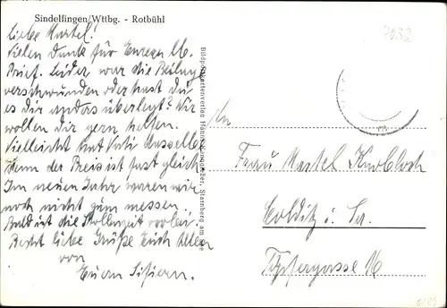 Ak Sindelfingen Baden Württemberg, Wohnsiedlung Rotbühl