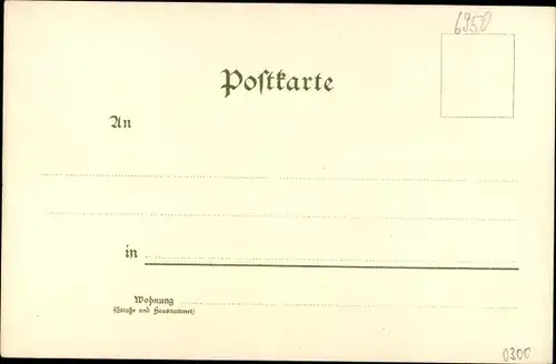 Künstler Litho Mosbach am Odenwald, Straßenpartie