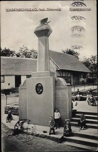 Ak Wagenschwend Limbach im Odenwald Baden, Kriegerdenkmal