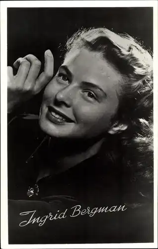 Ak Schauspielerin Ingrid Bergman, Portrait