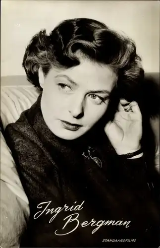 Ak Schauspielerin Ingrid Bergman, Portrait