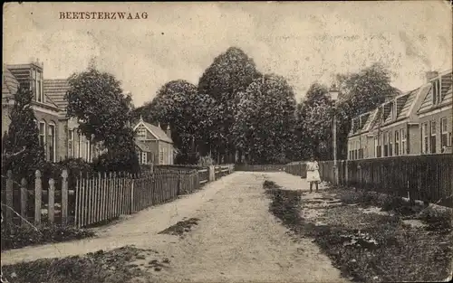 Ak Beetsterzwaag Friesland Niederlande, Straße, Wohnhäuser