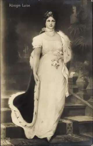 Ak Königin Luise von Mecklenburg Strelitz, Luise von Preußen, Standportrait