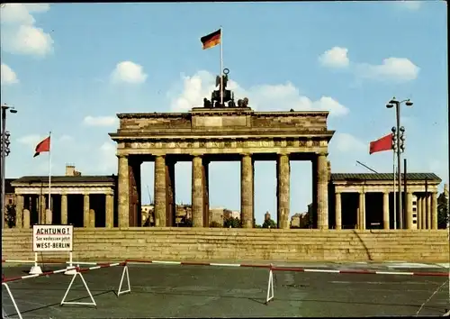 Ak Berliner Mauer, Brandenburger Tor