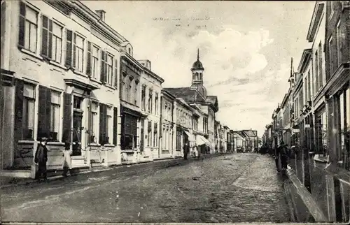 Ak Steenbergen Nordbrabant Niederlande, Kaaistraat