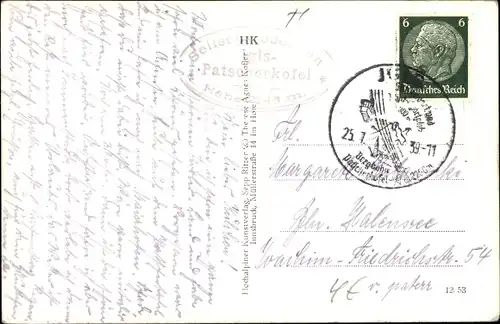 Ak Tirol Österreich, Patscherkofel, Schutzhaus