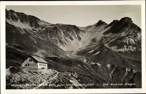 Ak Tirol Österreich, Friedrichshafener Hütte, Schaufeucheljoch