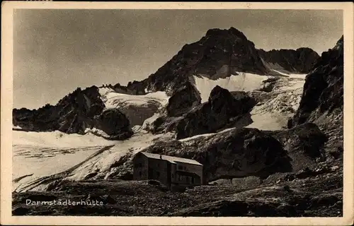 Ak St. Anton am Arlberg Tirol Österreich, Darmstädter Hütte