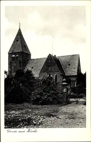 Ak Riede in Niedersachsen, Kirche