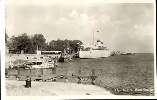 Ak Den Helder Nordholland Niederlande, Buitenhaven