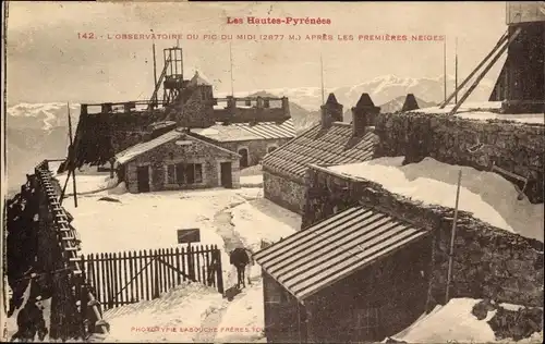 Ak Hautes Pyrénées Frankreich, L'Observatoire du Pic du Midi