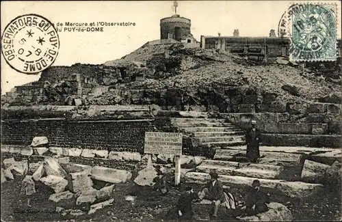 Ak Puy de Dôme Frankreich, L'Observatoire, Temple de Mercure