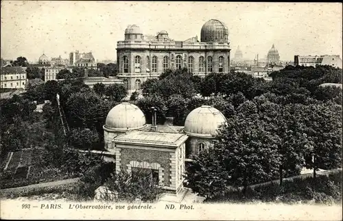 Ak Paris V., L'Observatoire, vue generale